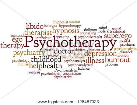 Psychotherapy, Word Cloud Concept 9