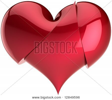 Cuore spezzato in tre parti