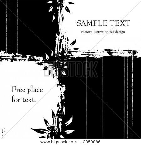 Immagine vettoriale nera per il design.