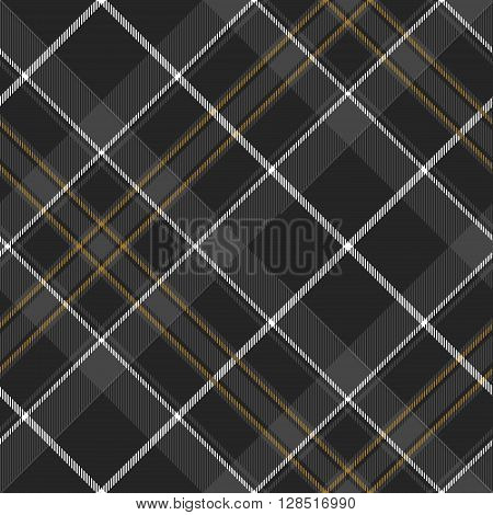 Pride of scotland hunting tartan diagonal seamless pattern .Vector illustration. EPS 10. No transparency. No gradients.