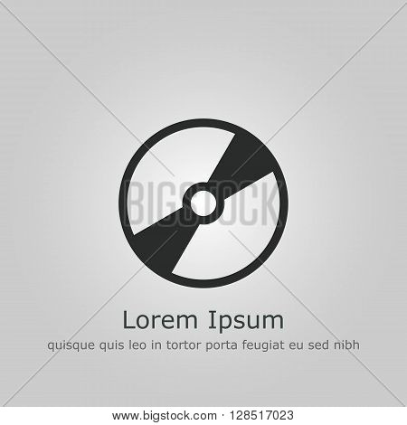Cd Icon In Vector Format. Premium Quality Cd Symbol. Web Graphic Cd Sign On Grey Background.
