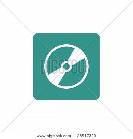 Cd Icon In Vector Format. Premium Quality Cd Symbol. Web Graphic Cd Sign On Green Background.