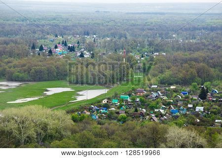 beautiful views of the Russian countryside in summer