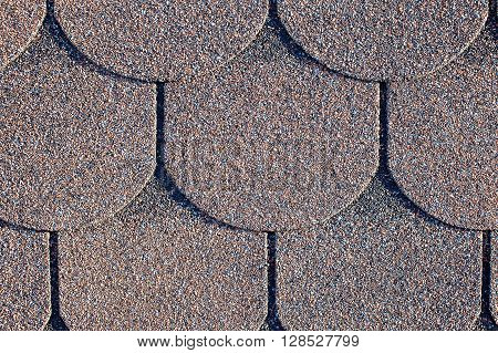 texture soft tile. background pink flexible tile roof on a sunny day