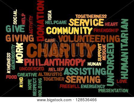 Charity, Word Cloud Concept 6