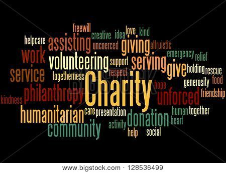 Charity, Word Cloud Concept 7