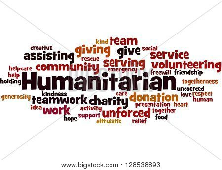 Humanitarian, Word Cloud Concept