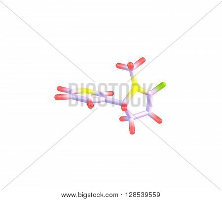Cotinine is an alkaloid found in tobacco and is also a metabolite of nicotine. The word - cotinine is an anagram of nicotine. 3d illustration