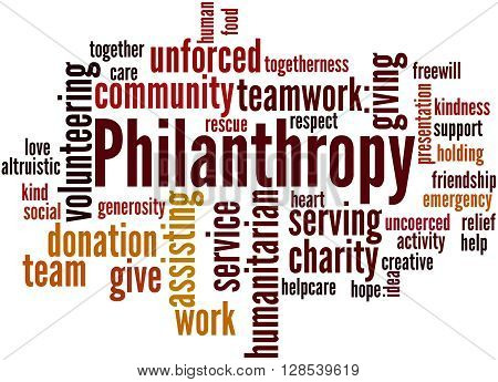 Philanthropy, Word Cloud Concept 3