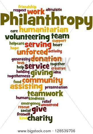 Philanthropy, Word Cloud Concept 9