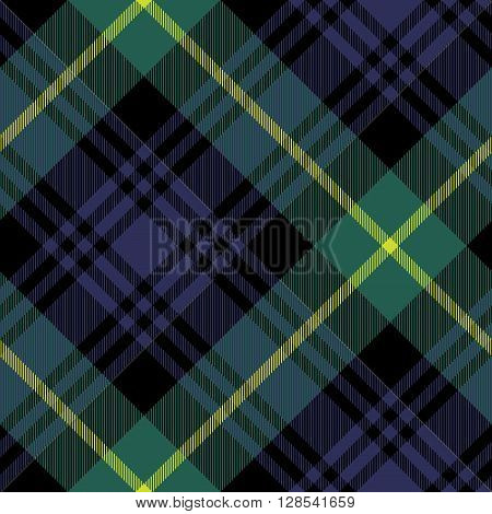 gordon tartan fabric texture check pattern seamless.Vector illustration. EPS 10. No transparency. No gradients.