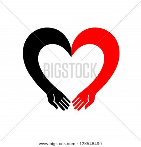 Protection of the holding. Isolated vector illustration