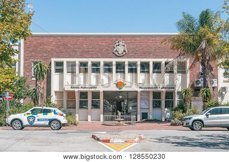 KNYSNA SOUTH AFRICA - MARCH 3 2016: The building of the Knysma Municipality. The Greater Knysna Municipal Area covers a total of 1059 square km