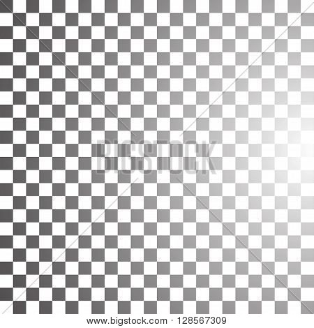 chess background abstract with white light. Vector illustration