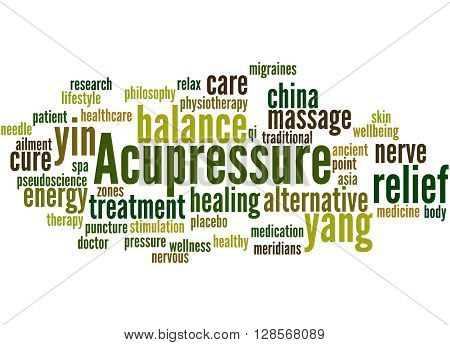 Acupressure, Word Cloud Concept 4
