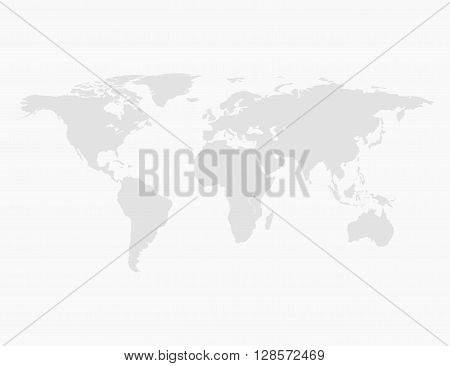 World map with five continents. vector illustration