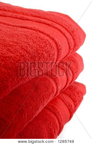 Rote Handtücher