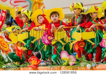 Banos De Agua Santa - 29 November, 2014 : Beautiful Group Of Latin American Kids Celebrating Carnival On City Streets Of Banos De Agua Santa South America In Banos De Agua Santa On November 29, 2014