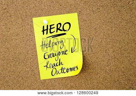 Business Acronym Hero Helping Everyone Reach Outcomes