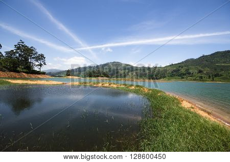 Castlereagh Reservoir  in nuwara eliya, Sri Lanka
