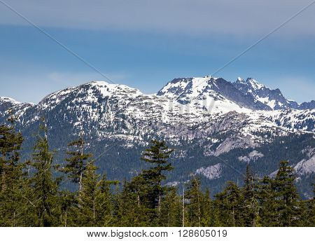 Summer mountain hiking landscapes of Provincial Park in British Columbia Canada Al's Habrich mountain trail