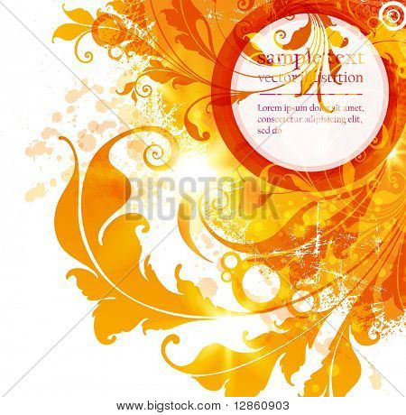Elementi di design floreale. Astratto sfondo floreale per il design. Vector. EPS 10.