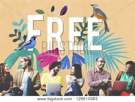 Yolo Free Happy Fresh Motivation Concept