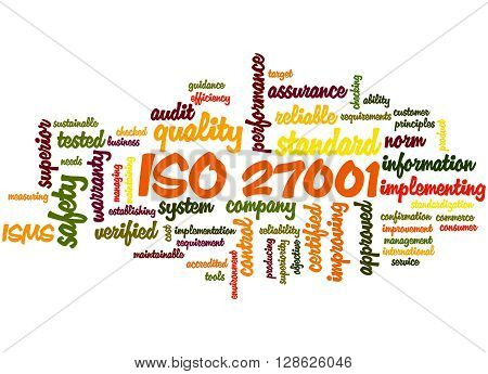 Iso 27001 - Information Security Management, Word Cloud Concept 5