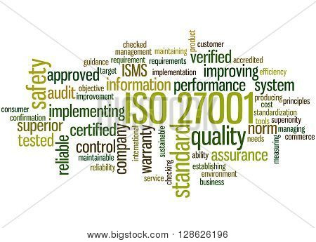 Iso 27001 - Information Security Management, Word Cloud Concept 9