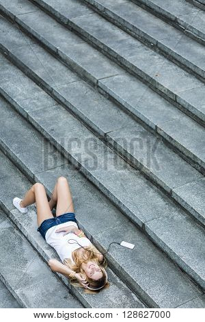 Young girl has lots of free time