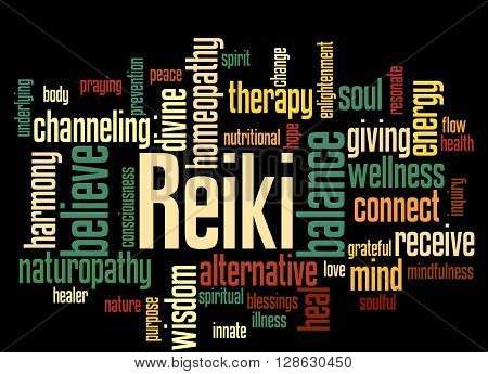 Reiki, Word Cloud Concept 9