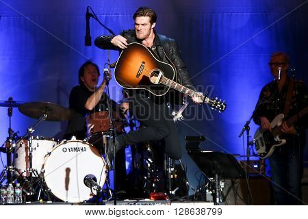 NEW YORK-MAY 5: Actor/singer Chris Carmack performs onstage during ABC's 