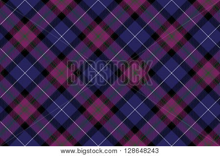 Pride of scotland tartan fabric diagonal texture seamless pattern .Vector illustration. EPS 10. No transparency. No gradients.