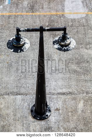 Much Seagull Guano on a Lamp Post