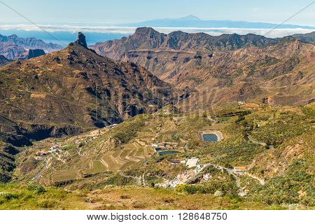 Caldera De Tejeda From Cruz De Tejeda Viewpoint - Tejeda Gran Canaria Canary Islands Spain