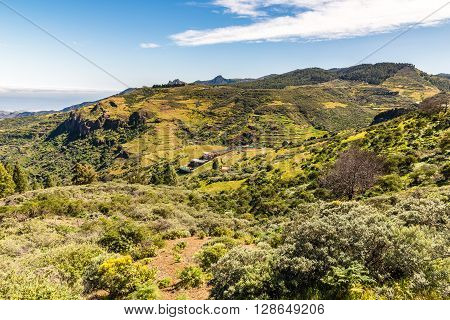 Caldera De Tejeda From Cruz de Tejeda Viewpoint - Tejeda Gran Canaria Canary Islands Spain