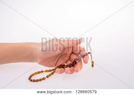 Hand Holding A Tespih
