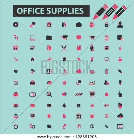 office supplies icons
