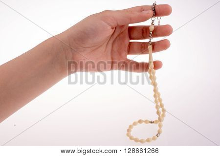 Hand Holding A Tespih