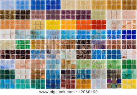 tavolozza di piastrelle di vetro