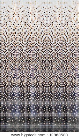 tavolozza di una tessere di vetro colorato per un pool di