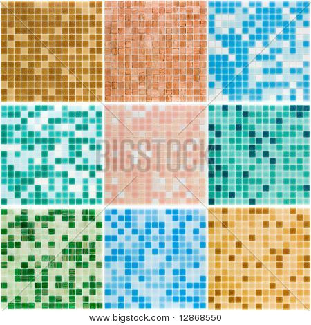 tavolozza di un vetro piastrelle