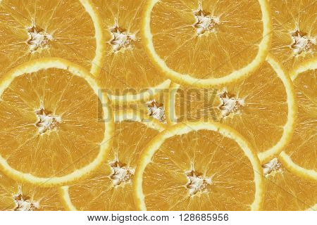fresh orange orange background Slices of orange