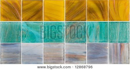 tavolozza di un vetro di colore piastrelle