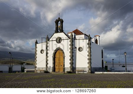 Old church at Punta de Abona - little town on the coast of Tenerife Canary island