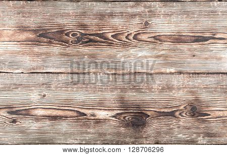 Old wooden texture. Two large planks closeup.