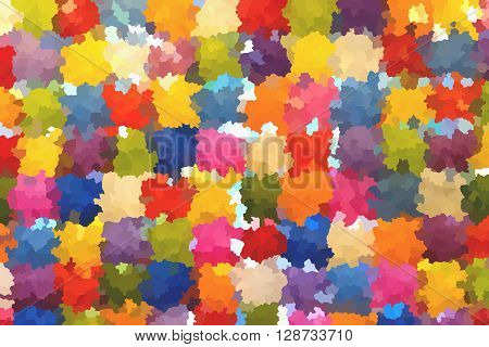 The colourful abstract crystallise picture as background
