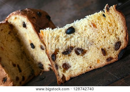 Slice Of Panatton Cake