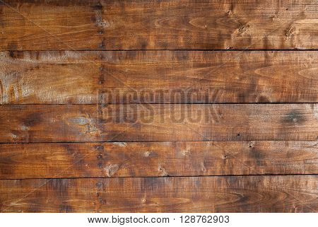 Dark brown vintage wood texture. Old wood background
