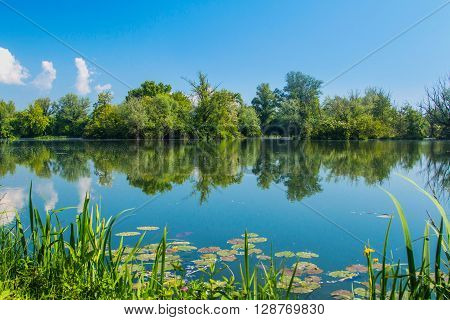 Lakes Savica in Zagreb, Croatia, nature wildlife landscape